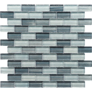 23X48mm Crystal Wall Kitchen Bathroom SPA Swimming Pool Crystal Mosaic Tile